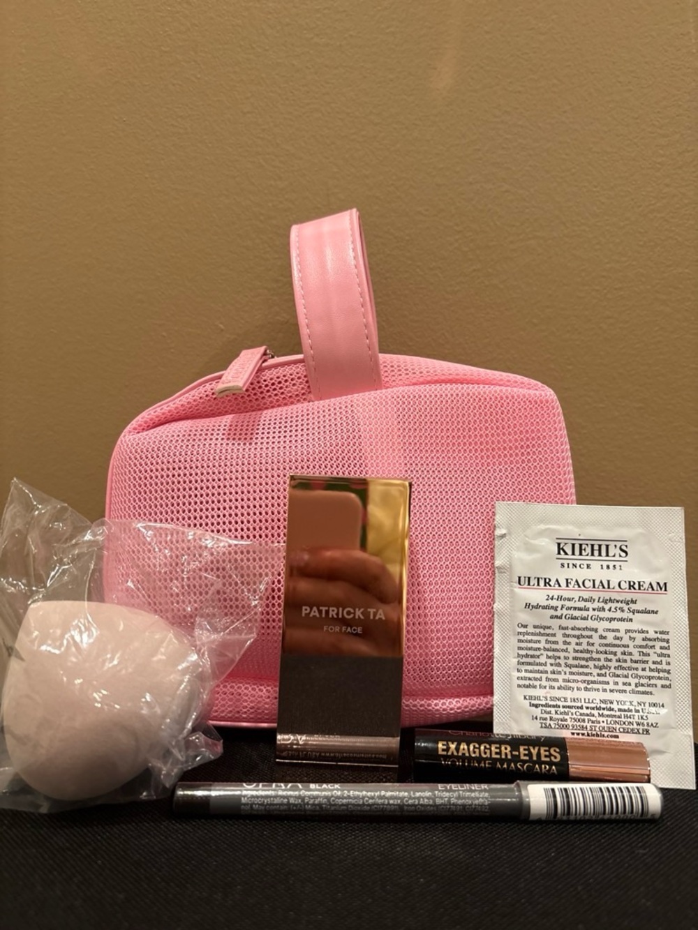 Sephora Pink Makeup Bag with Assorted Beauty Samples